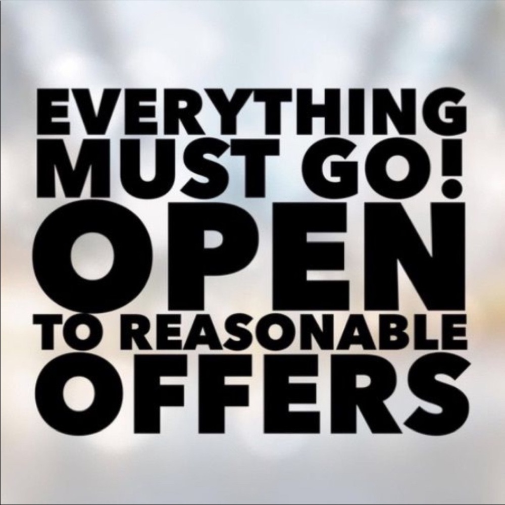 Most items priced to sell. Send me your offers!